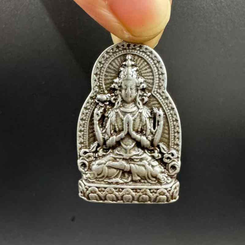 ペンダント メンズ レディース 手作り 観音菩薩像 干支 龍 虎 兎 レトロ アンティーク調 チベットデザ..