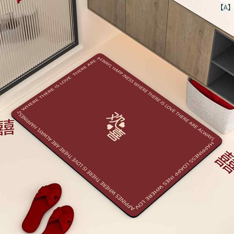 フロアマット 珪藻土 吸水 速乾 滑り止め バスマット 玄関 トイレ 洗面所 浴室 リビング キッチン 寝室 長方形 楕円形 新中華風 デザイン おしゃれ 家庭用