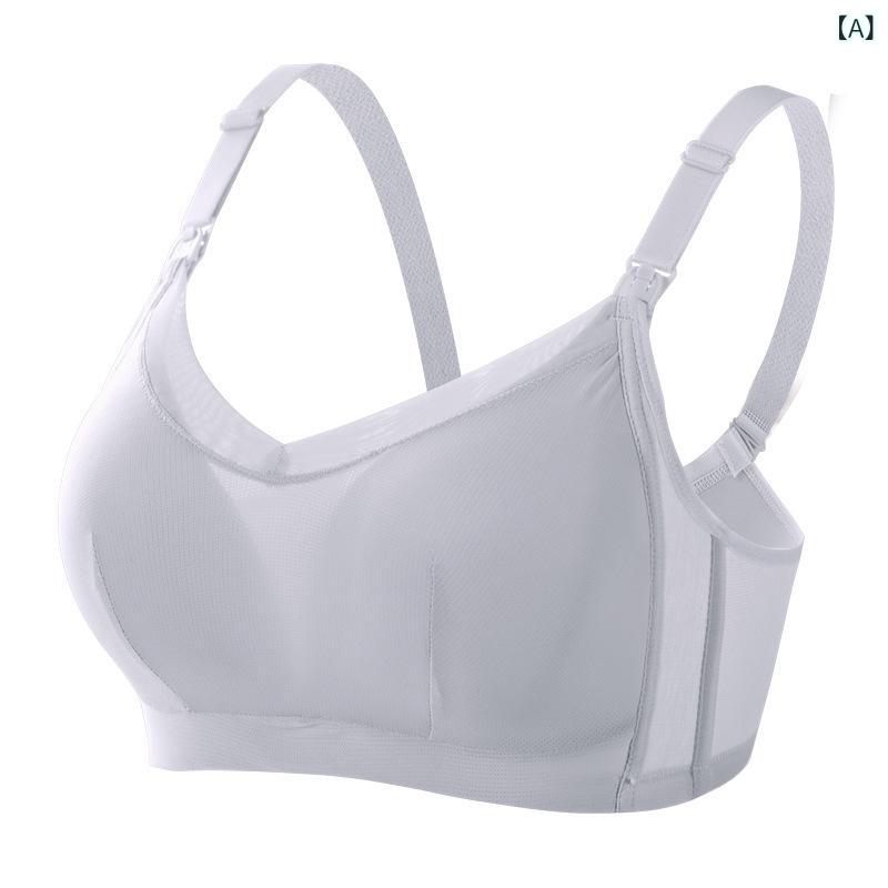 授乳ブラジャー レディース 妊婦 産前産後 マタニティインナー フロントオープン ノンワイヤー 前開き 大きいサイズ スポーティ 伸縮性 通気性 フィット感 脇高 吸汗速乾 快適 インナー 締め付けない