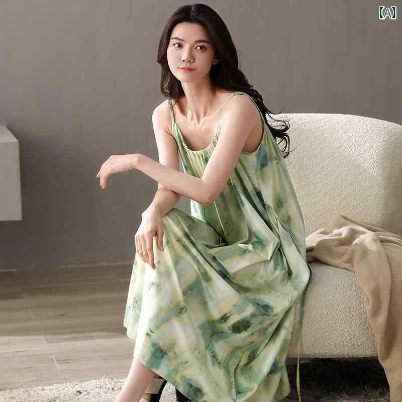 ワンピース レディース ルームウェア パッド付き 部屋着 ノースリーブ カップ付き キャミソール 妊婦 ゆったり 通気性 伸縮性 涼しい 外出 カジュアル 高級感
