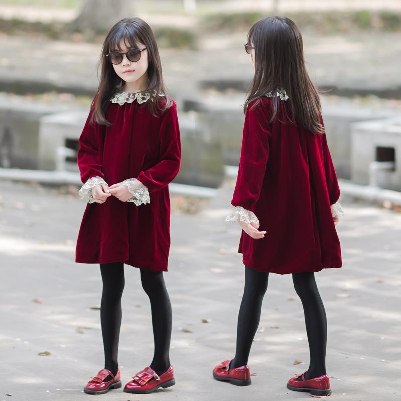 [&amp;quot;・スタイル: 韓国風、・カテゴリ: 子供用ワンピース、・主な素材: ポリエステル95%、・性別: レディース、・対象年齢層: 8歳以上、身長140cm以上、・柄: 無地、・袖丈: 長袖、・スカートシルエット: Aライン、・裏地素材: 綿90%、・デザイン要素: プリンセス、・カラー: ワインレッド、・サイズ展開: 110cm, 120cm, 130cm, 140cm, 150cm, 160cm&amp;quot;]