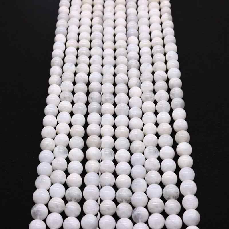 天然石 ビーズ 白玉 丸玉 穴あき バラ売り 研磨加工 DIY ハンドメイド ネックレス ブレスレット アクセサリーパーツ 材料 高級感