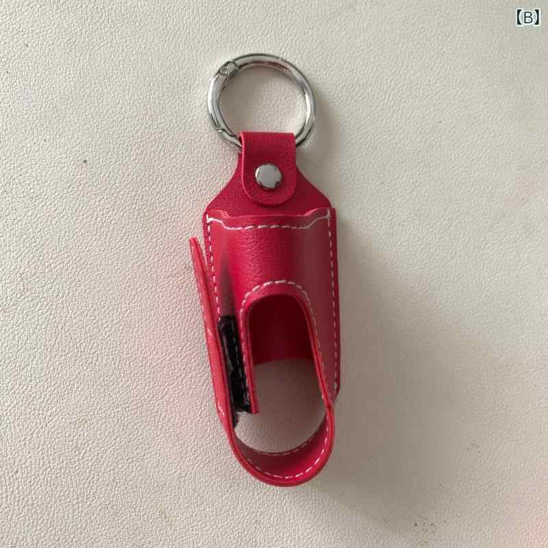 吸入器ケース 携帯用 子供 大人兼用 抗菌 PUレザー 保護カバー 喘息薬 ホルダー スタンド 夜間スプレーボトル 収納ポーチ 軽量 コンパクト 黒 ピンク 黄色 オレンジ 緑 secure-depo-11189318 セキュアデポ サンプル画像3