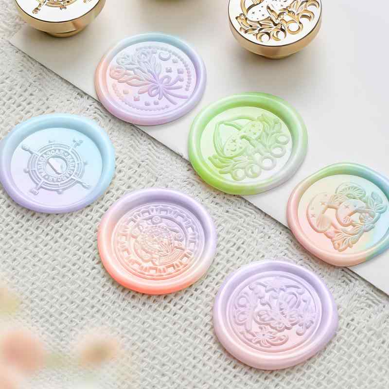 Seal Cases - シーリングスタンプ 真鍮ヘッド 星辰日月シリーズ 手帳 文房具 レター 招待状 ハンドメイド デコレーション おしゃれ かわいい アンティーク風