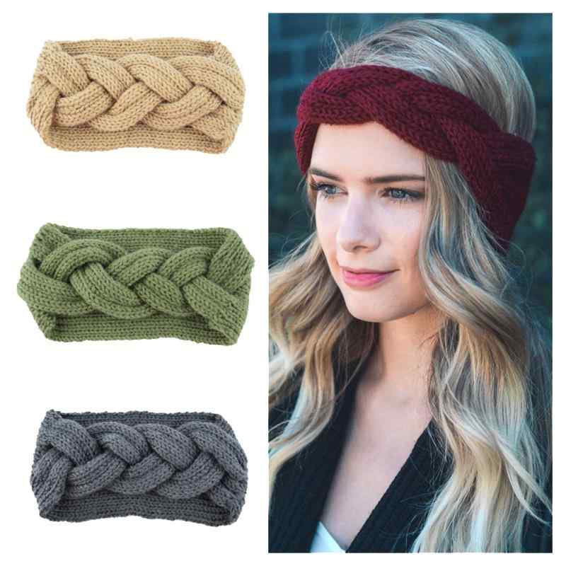 ヘアバンド レディース 防寒 暖かい 耳当て 幅広 ニット 毛糸 ハンドメイド クロスデザイン ターバン風 欧米スタイル おしゃれ レトロ カジュアル 秋冬 お出かけ