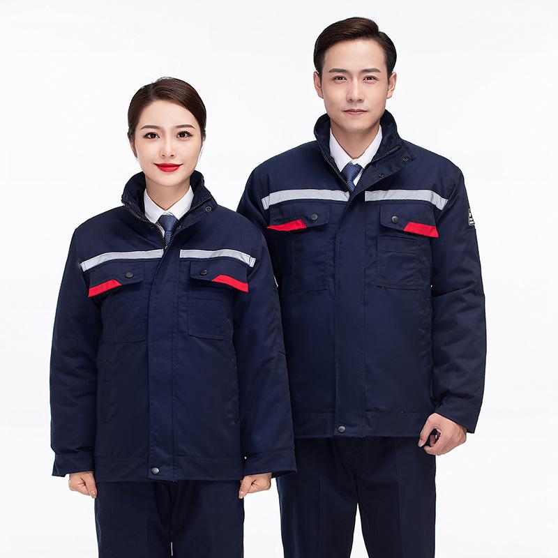 作業服 メンズ レディース 防寒 保温 厚手 中綿ジャケット 吸湿速乾 保護服 綿混 ポリエステル 現場作業 工事 物流 倉庫 通勤 ワークウェア 秋冬