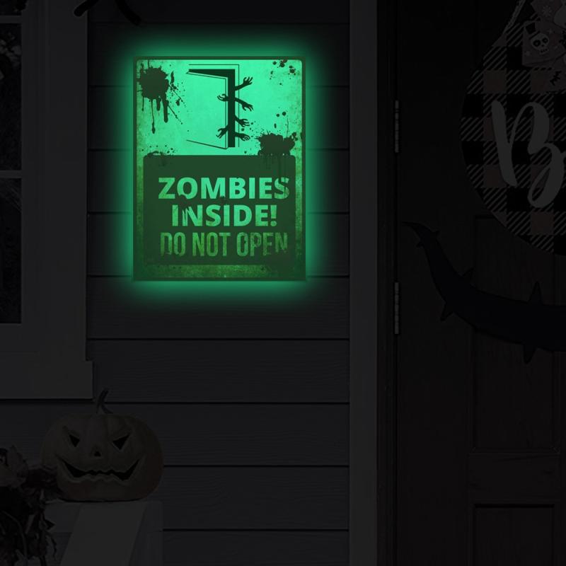 ウォールステッカー 蓄光 蛍光 貼るだけ ハロウィン ゾンビ柄 壁 窓 ショーウィンドウ ポスター デコレーション リビング 寝室 店舗 イベント飾り PVC素材 ホラー カラフル グッズ
