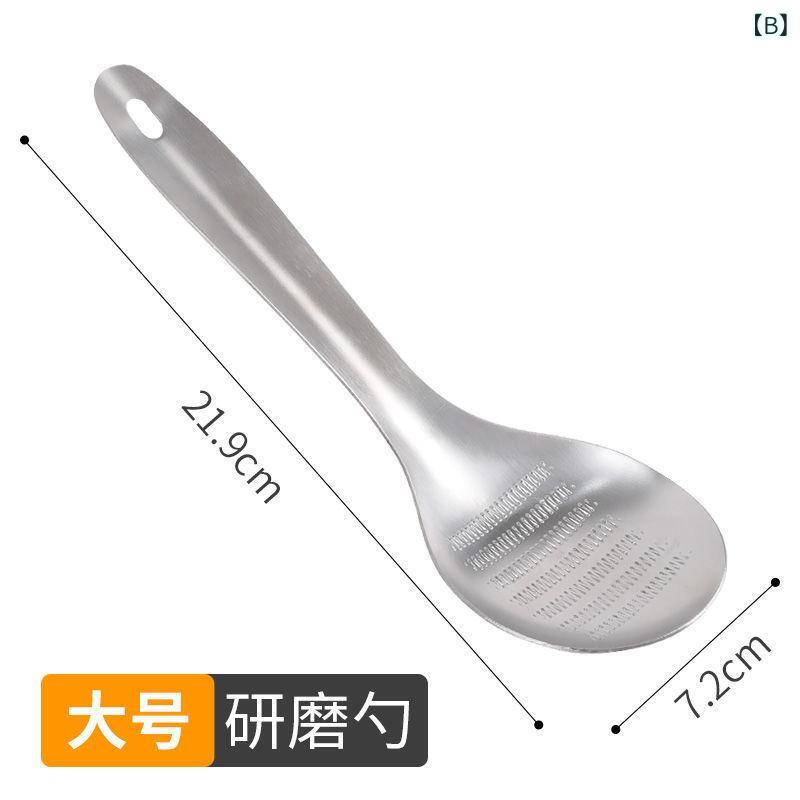 ガーリックプレス 薬味おろし ステンレス製 手動 生姜おろし器 にんにくつぶし スプーン型 小型 錆びにくい 丈夫 調理器具 キッチンツール 便利グッズ secure-depo-11206113 セキュアデポ サンプル画像3