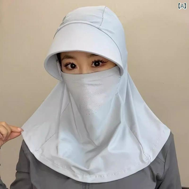 ・機能: 通気、日よけ・スタイル: ユニセックス・款式: 全顔カバー・主な素材: ポリエステル96%以上・カラー展開: ライトグレー、ブラック、ダークグレー、ピンク、肌色・スタイル分類: 個性トレンド・流行要素: ナチュラル