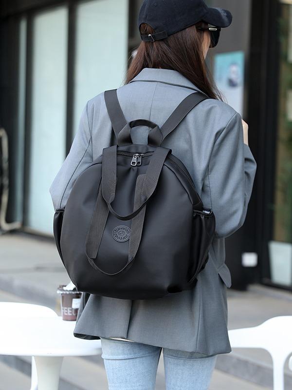 ・カラー: カーキ、グレー、グリーン、ブラック・性別: ユニセックス・シーン: カジュアル、旅行・素材: 皮膜・スタイル: 都市的シンプル・容量: 20-35L・機能: 防水・パソコン収納サイズ: 40.64cm・柄: 無地・裏地素材: ポリエステル・流行要素: ステッチ・背負システム: カーブ型ショルダーストラップ