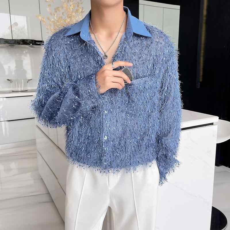シャツ メンズ 男性用 ウォッシャブル ノーアイロン 長袖 ゆったり ルーズ 大きいサイズ ビッグサイズ レトロ ヴィンテージ カジュアル 無地 スタンダードカラー ポリエステル 春物 ブリティッシュスタイル