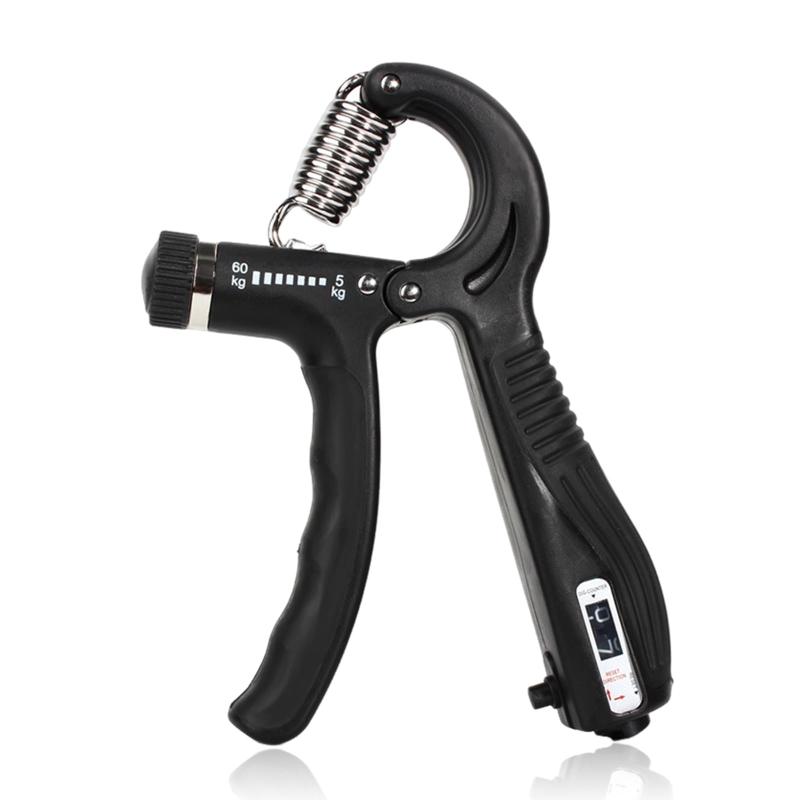 DELUXEFOX ハンドグリップ 握力トレーニング 握力を鍛える道具 ハンドグリップ 可変式 5kg～60kg 負荷調節可能 ストレス解消 マッスル強化 指の筋力トレーニング 男女兼用