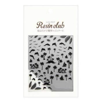 RESIN CLUB イングカワモト【レジンクラブ】海辺のシルエット 両面 レジン用シール RC-UMI-101レジンの中・外に貼ったりすることができます。中に埋め込むと、透明感のあるデザインに仕上がります。