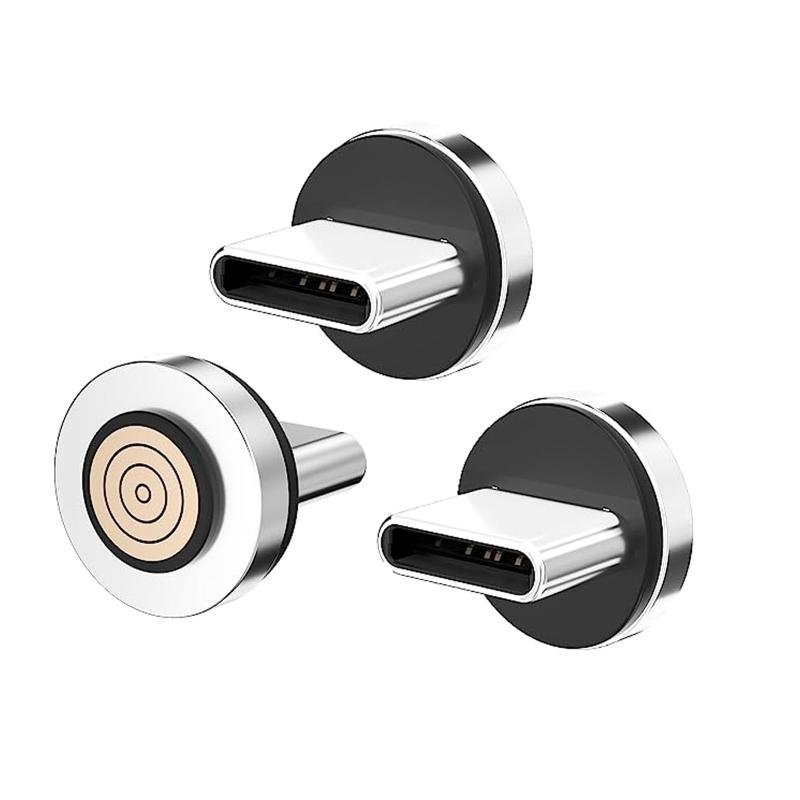 セキュアデポのマグネット 7ピンケーブル専用 コネクタ 3個セットマグネット充電ケーブル変換アダプタ専用端子｜アングル3