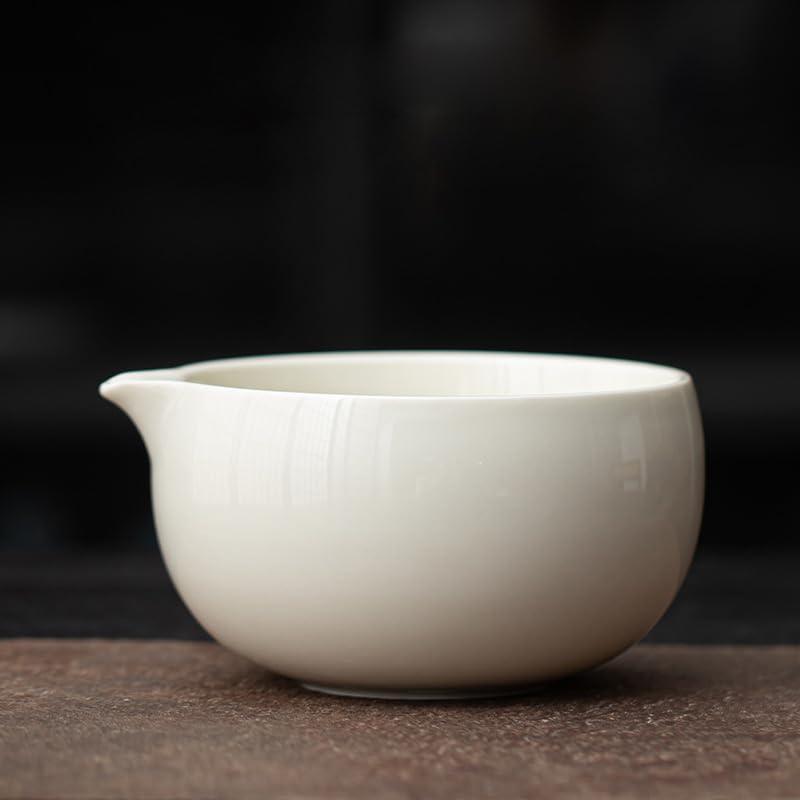 抹茶碗 ホワイト 約奥12cm×高6.7cm 焼締め手付抹茶碗 茶器 お茶碗 茶道 お茶会 練習 焼物 プレゼント ギフト 贈り物 約400ml本体サイズ:約 最大径12cm、高6.7cm素材:陶器容量:約400ml