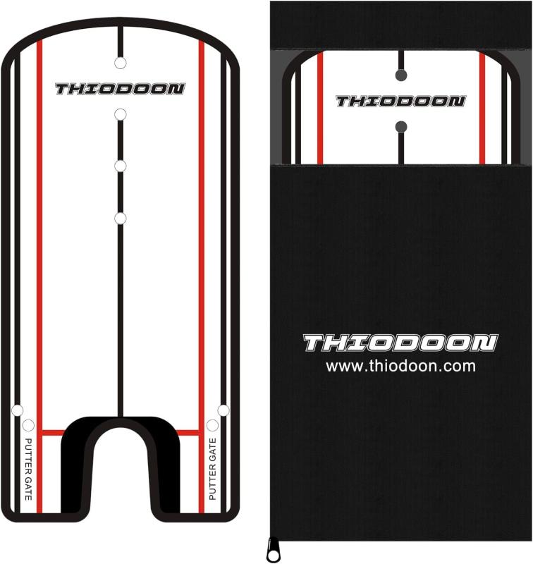 THIODOON ゴルフパッティングアライメントミラー ゴルフパターライン付き パッティ...