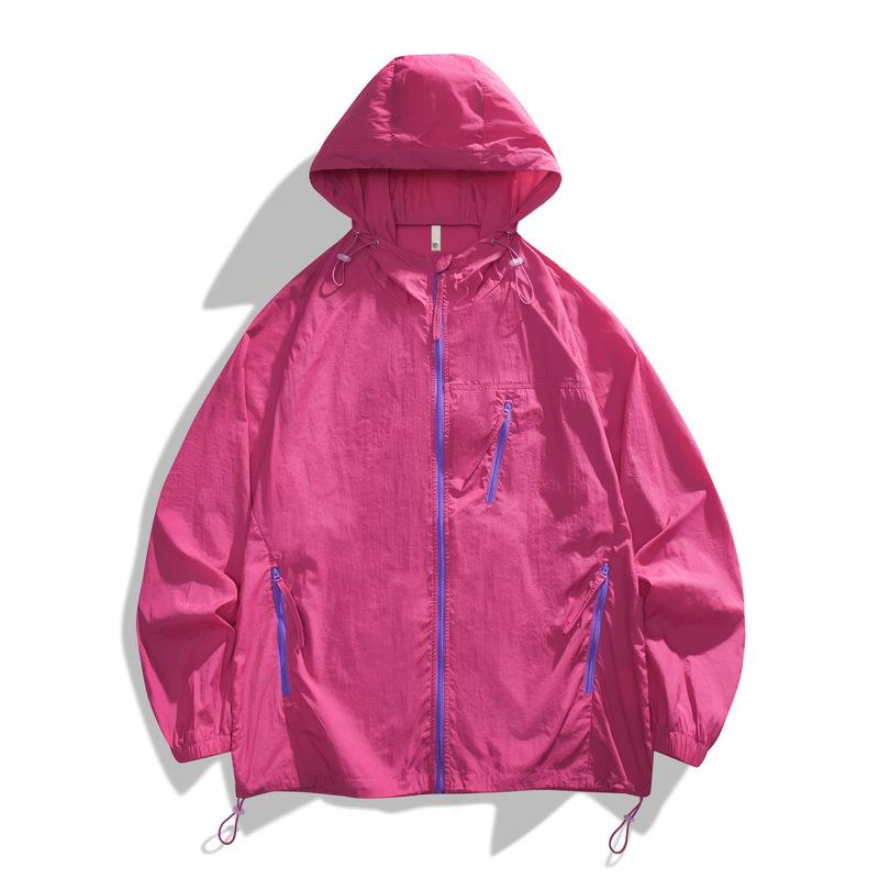 マウンテンパーカー レディース メンズ 春夏 接触冷感 防風 撥水 軽量 防紫外線 UPF50+ フード付き ウインドブレーカー UVカット アウトドア 登山 釣り 自転車 運転 日焼け防止 アウター 無地 カジュアル