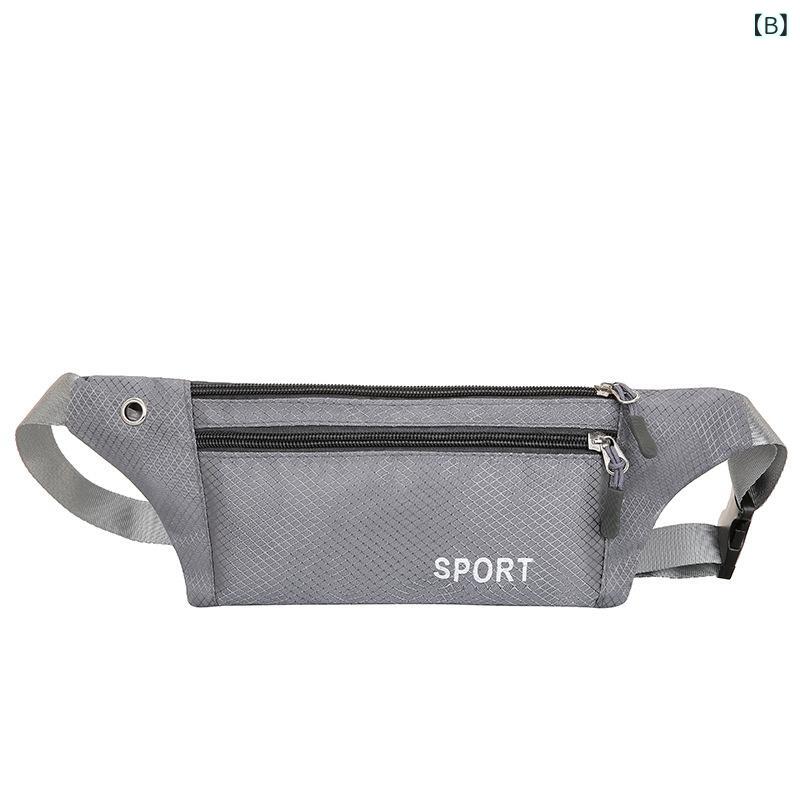 ウエストポーチ ユニセックス ランニング 撥水 軽量 防犯 スマホ 収納 スポーツ アウトドア ナイロン secure-depo-11384195 セキュアデポ サンプル画像2