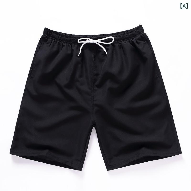 ハーフパンツ メンズ 撥水 速乾 水着 海パン サーフパンツ スイムショーツ 五分丈 無地 レジャー アウトドア プール 海 ビーチ