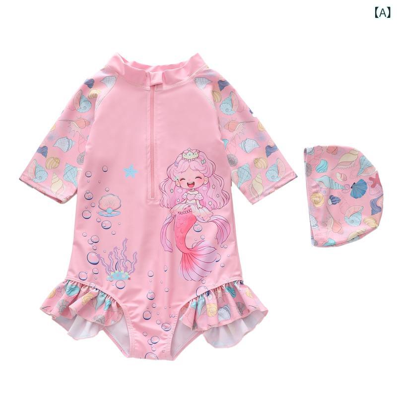 水着 キッズ 女の子 ワンピース 半袖 フリル スイムウェア 子供用 伸縮性 かわいい...
