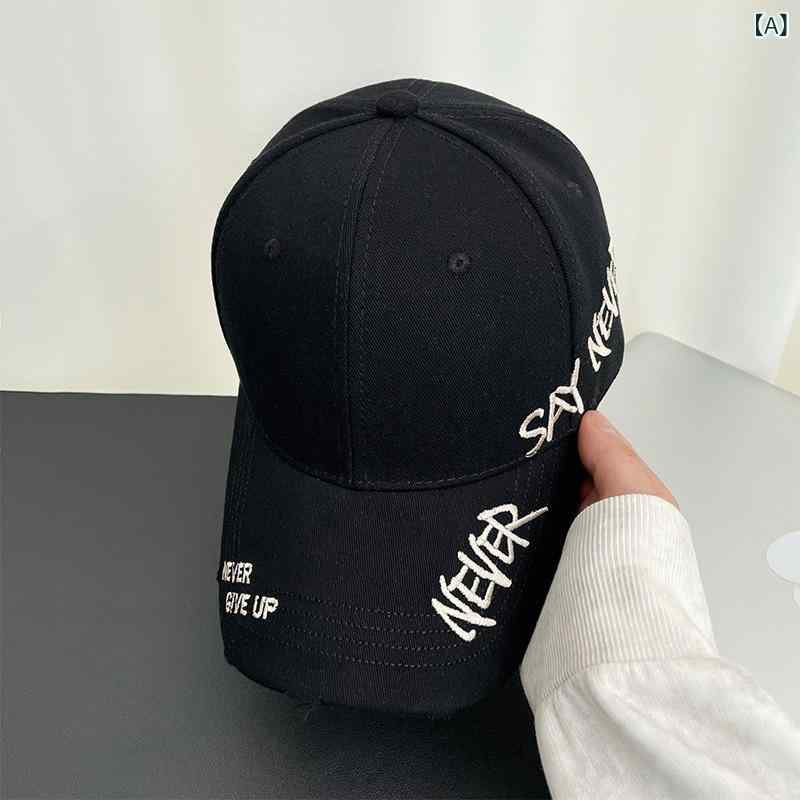 ・カテゴリ: ベースボールキャップ・スタイル: 個性・主な素材: 綿・帽頂形状: 丸型・帽檐形状: ワイドブリム・柄: 英文字・カラー展開: 黒、カーキ、ブラウン、ピンク、グレー、ワインレッド・機能: 防紫外線、日よけ