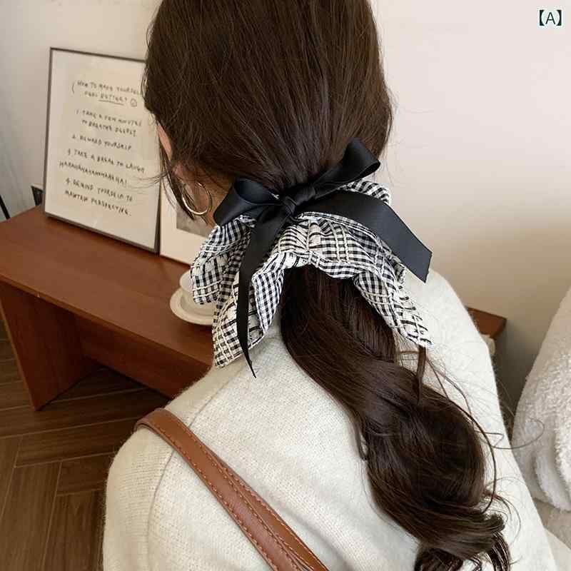 ・カテゴリ: 大腸ヘアゴム・主な素材: 布・柄: 格紋・装飾: 蝶結・スタイル: 韓国風・デザイン: ゆったり型・テイスト: 清新スイート・サイズ: 20cm