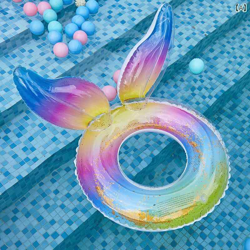 浮き輪 子供 レディース 魚の尾 プール ビーチ かわいい レジャー グッズ