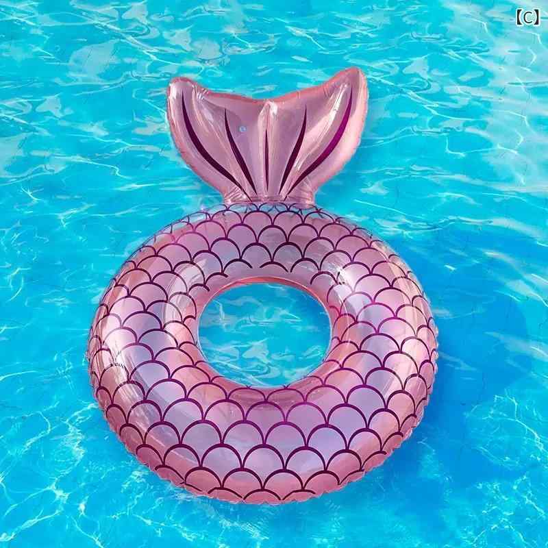 浮き輪 子供 レディース 魚の尾 プール ビーチ かわいい レジャー グッズ