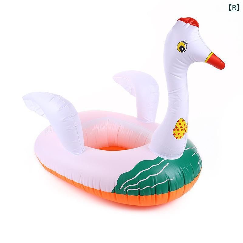 浮き輪 キッズ 子供 浮き具 足入れ 黄色いアヒル 白鳥 フラミンゴ 恐竜 動物型 落...
