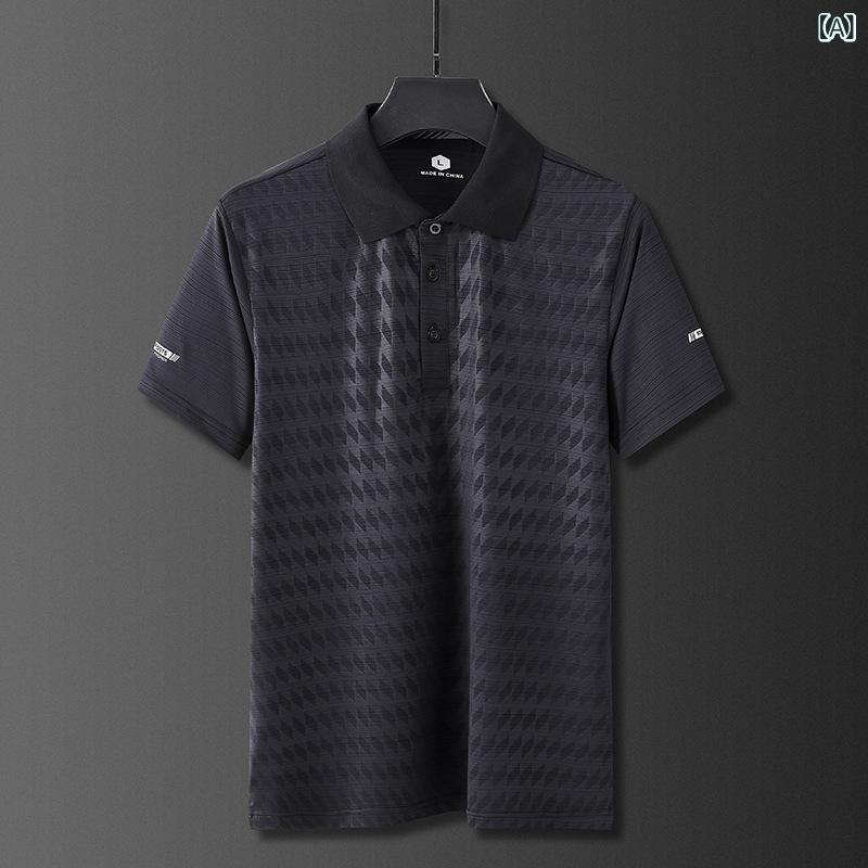 ・カテゴリ: POLOシャツ・柄: 無地・対象: 成人男性・スタイル: スポーツカジュアル・ネックライン: POLOネック・袖丈: 半袖・素材: ポリエステル 87%・機能: ランニング、フィットネス、サイクリング、登山、アウトドア、球技、釣り・カラー展開: ブラック、ホワイト、カーキ、インクブルー、チャコールグレー・サイズ展開: M、L、XL、XXL、XXXL