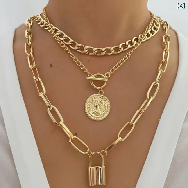 ・カテゴリ: ネックレス・素材: 合金・加工技術: 電気メッキ・デザイン: 幾何学型、丸型・チェーンの種類: デコルテチェーン・スタイル: 欧米、ファッション通勤・ペンダントの素材: 合金・長さ: 51cm〜60cm・対象: レディース・重量: 約50g