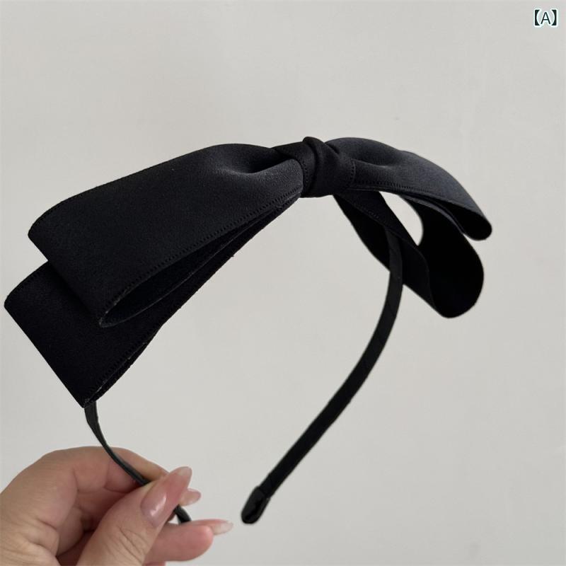 ・カテゴリ: ヘッドドレス・素材: 布・加工技術: り・カラー展開: ブラック、ブラウン、ライトピンク、アプリコット・デザイン要素: リボン・スタイル: 韓国風、フェミニン・対象: レディース
