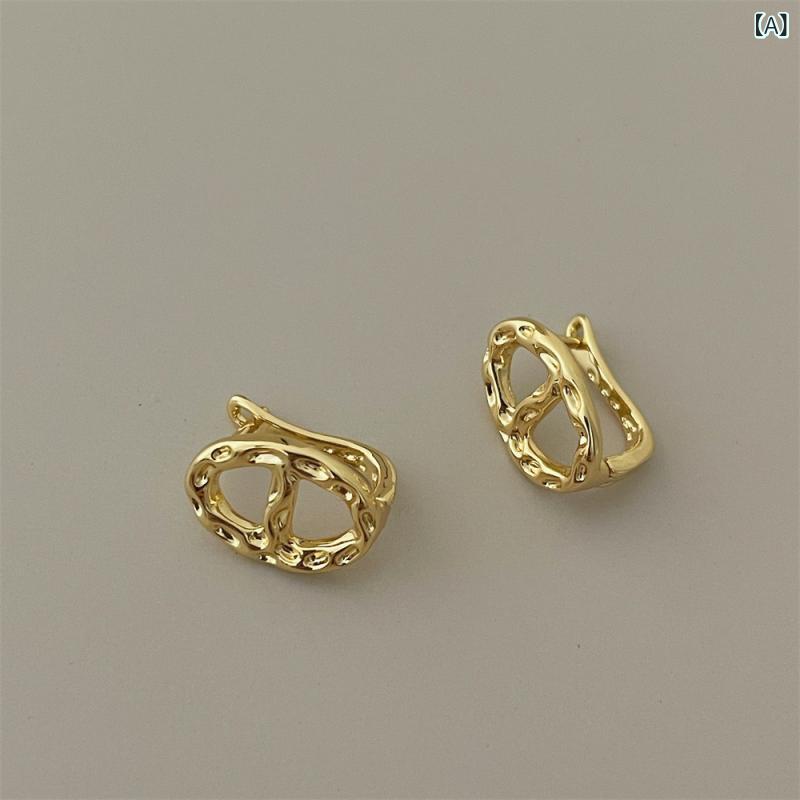・主な素材: 銅・形状: 幾何学型・加工技術: 電気メッキ・カラー展開: ゴールド、シルバー・トレンド要素: 不規則・スタイル: ファッション通勤・仕様: 金属ピアス・カテゴリ: 耳飾り・対象: 女性