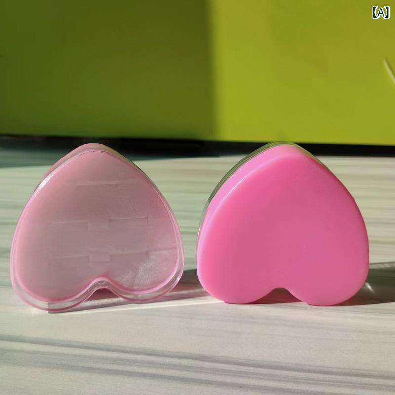 ジュエリーボックス キッズ 5個用 ハート型 ピンク 指輪 収納ケース アクセサリー 小物入れ ミニサイズ 持ち運び 旅行用 防塵 ポータブル 子供用 かわいい
