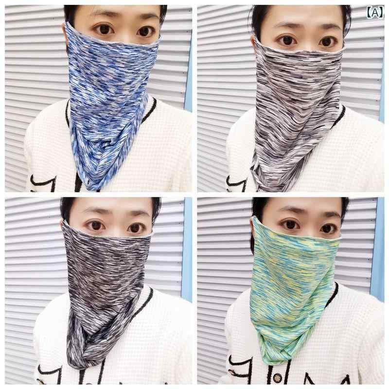 フェイスカバー 男女兼用 接触冷感 UVカット 迷彩柄 耳かけ フェイスマスク ネックガード 紫外線対策 日よけ 自転車 運転 アウトドア スポーツ