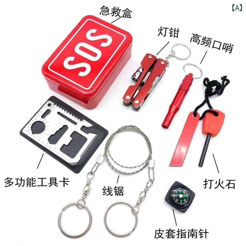 防災セット アウトドア 救急セット サバイバルキット メタル収納ボックス 緊急 災害 避難 携帯用 防災グッズ secure-depo-11454736 セキュアデポ パッケージ画像