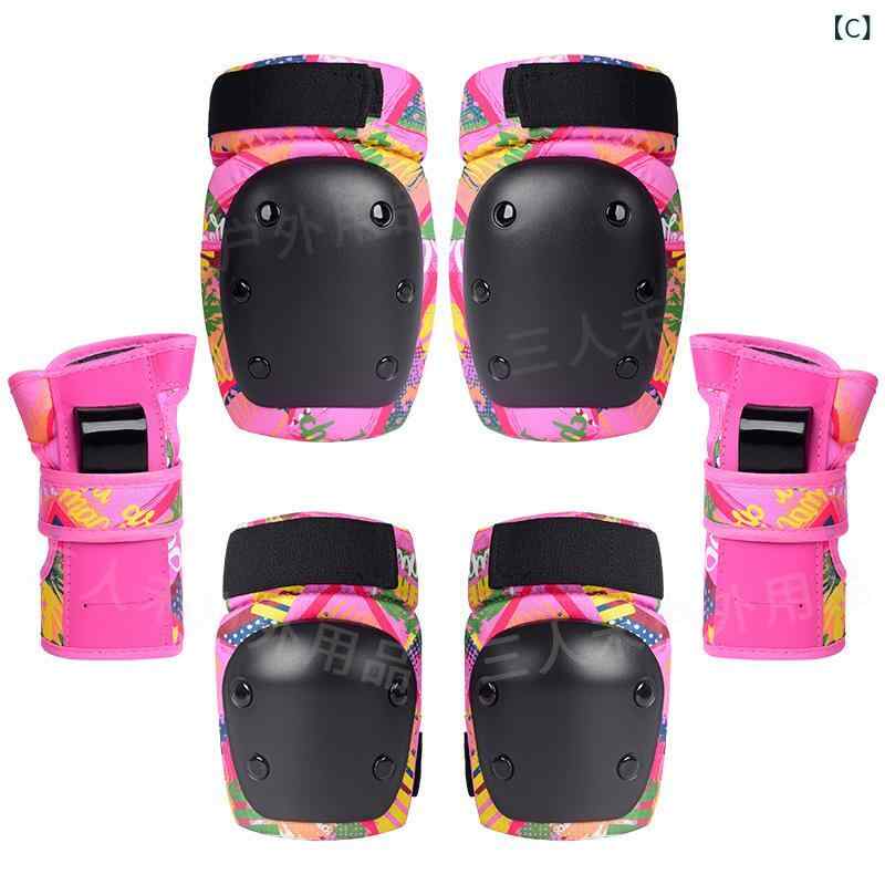 セキュアデポのプロテクター キッズ メンズ レディース 6点セット 膝 肘 手首 ガード サポーター ローラースケート インラインスケート スケボー キックボード 大人 子供 ジュニア スポーツ 怪我防止 耐衝撃 自転車 安全｜アングル3