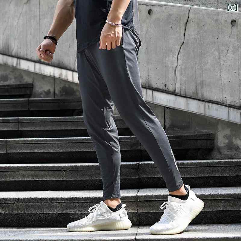 ロングパンツ メンズ 接触冷感 吸汗速乾 撥水 軽量 ストレッチ 裾絞り ジョガーパ...