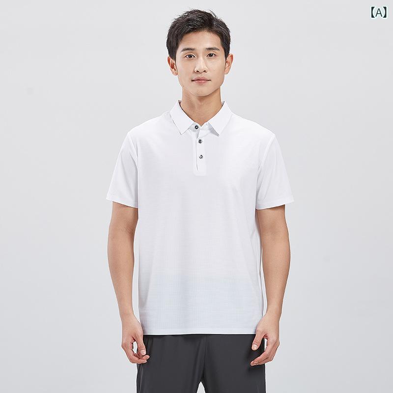・カテゴリ: POLOシャツ・スタイル: スポーツカジュアル・主な素材: ナイロン 90%、スパンデックス 10%・カラー展開: ホワイト（メンズ）、ブラック（メンズ）、ダークブルー（メンズ）・サイズ展開: XL、2XL、3XL、4XL、5XL