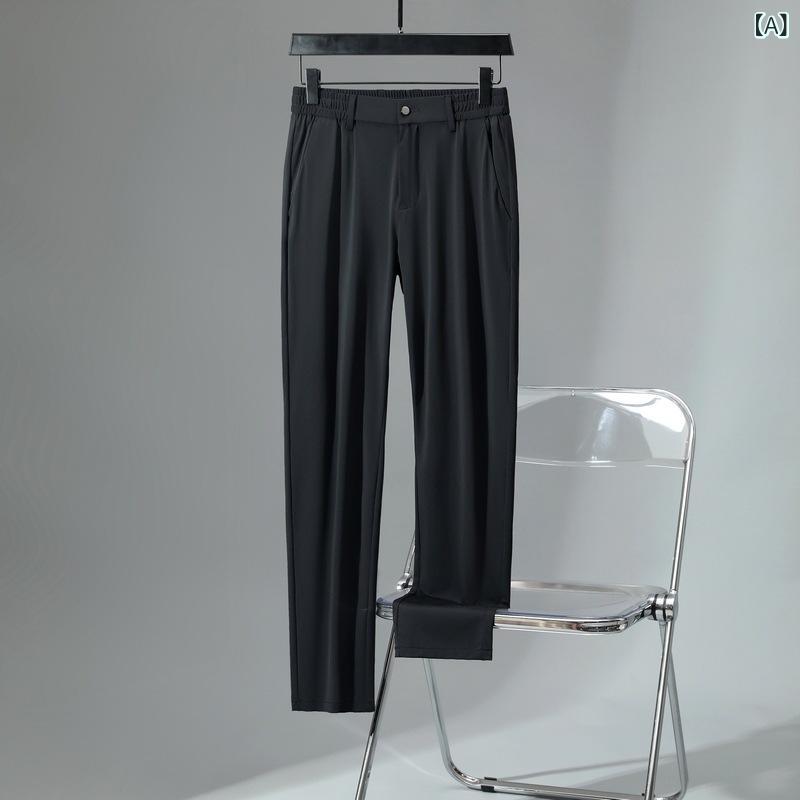 ・パンツ丈: ロングパンツ・対象性別: メンズ・対象年齢: 成人・スタイル: カジュアル、ストレート・生地素材: 化学繊維混紡・素材成分: ナイロン 78.1%・対応シーン: ランニング、スポーツトレンド、サイクリング・機能: 通気性、速乾性、吸湿排汗・カラー展開: ブラック、グレー、ダークグレー、ミディアムグレー、ダークブルー、カーキ・サイズ展開: 29、30、31、32、33、34、35、36、38、40・ウエスト: 中腰・フィット感: スリムフィット・カテゴリ: パンツ