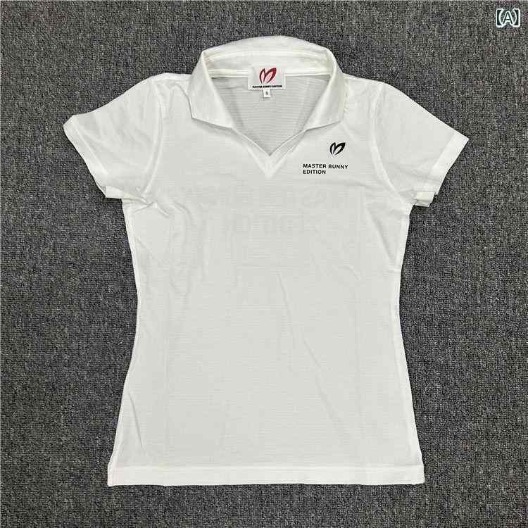 Tシャツ レディース 半袖 高尔夫 ゴルフウェア 速乾 吸汗 通気性 伸縮性 ストレッチ スリム フィット スポーツウェア トップス カジュアル