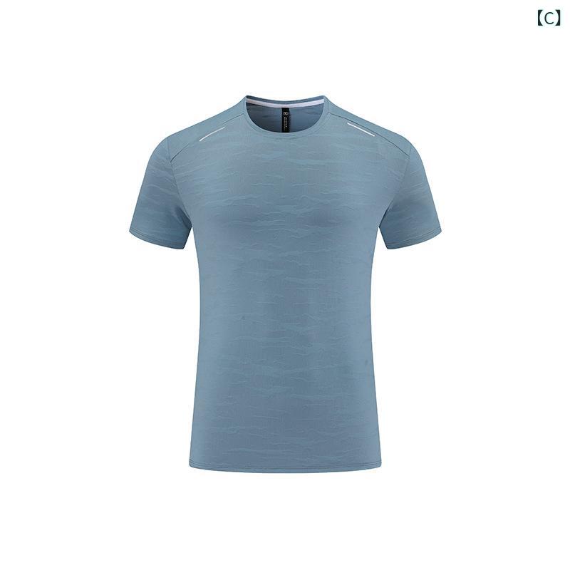 Tシャツ メンズ 半袖 丸首 接触冷感 吸汗速乾 ストレッチ スポーツウェア ランニン...