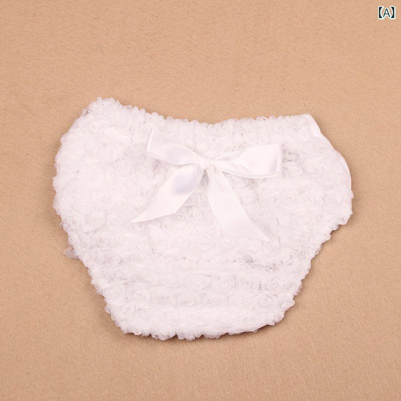 ショートパンツ 女の子 ベビー コットン 立体花飾り フリル ブルマ PPパンツ おむ...