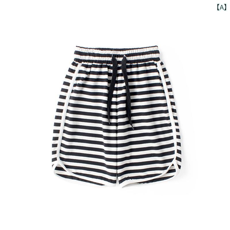 ・カテゴリ: 子供用パンツ・スタイル: カジュアル・主な素材: 綿 95%・パンツ丈: ショートパンツ・対象性別: 女の子・対象年齢: 8歳以上、身長140cm以上・柄: ボーダー・素材加工: 柔軟加工・ウエスト: ミディアムウエスト・前開き仕様: ゴムウエスト・カラー展開: ブラック、ブルーグリーン・サイズ展開: 120cm、130cm、140cm、150cm、160cm