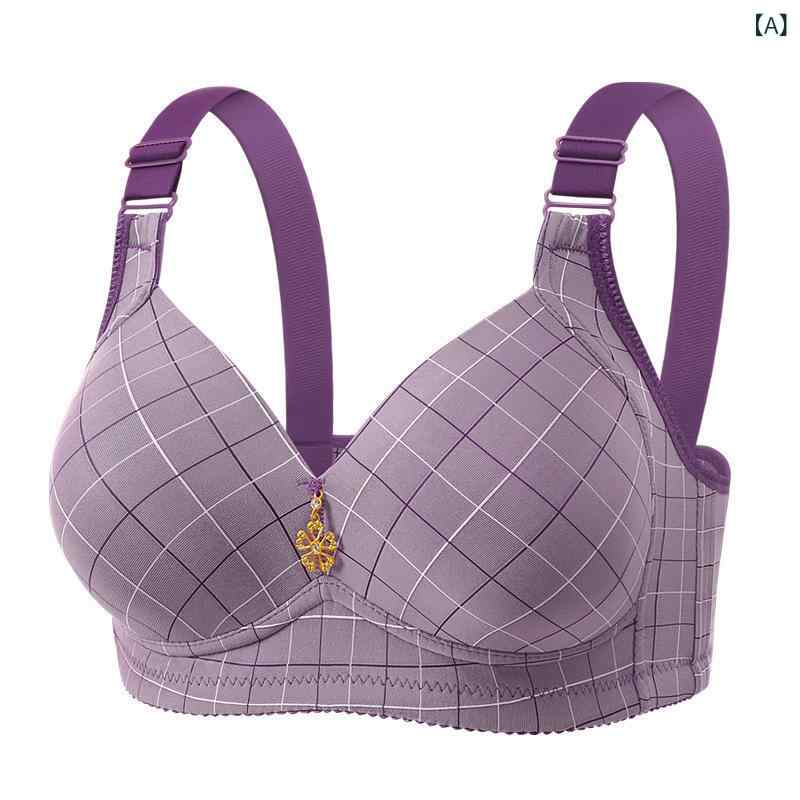 ブラジャー レディース 育乳 脇高 補正下着 フルカップ ノンワイヤー 通気性 吸汗 綿 大きいサイズ 薄手 すっきり 垂れ防止 背中すっきり レッド secure-depo-11463591 セキュアデポ パッケージ画像