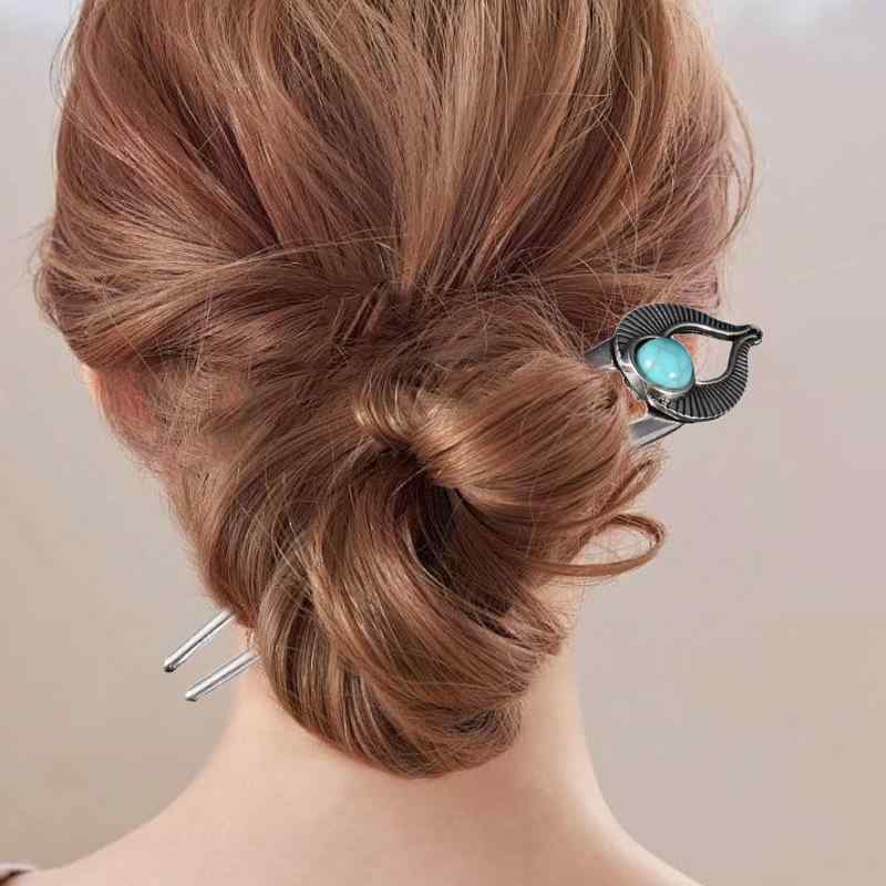・カテゴリ: ヘアアクセサリー・スタイル: 欧米風・形状: U字形・主な素材: 合金・加工技術: 電気メッキ・カラー展開: アンティークゴールド、アンティークシルバー・デザイン特徴: U字レトロかんざし
