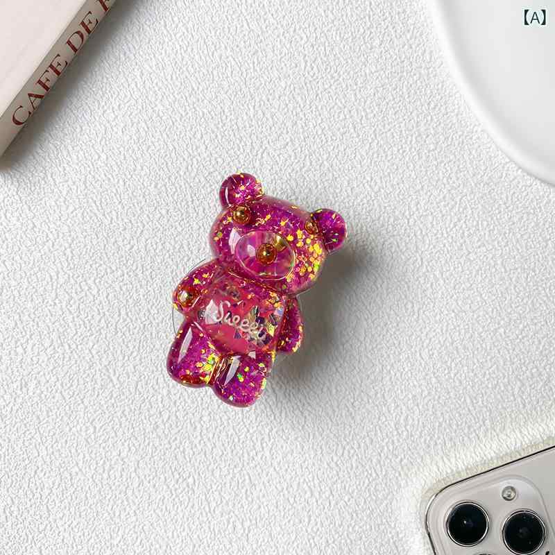 ・カテゴリ: 卓上スタンド・モデル: クマスタンド・対応機種: 全機種対応・カラー展開: マゼンタ、シルバー・素材: プラスチック・スタイル: カジュアル