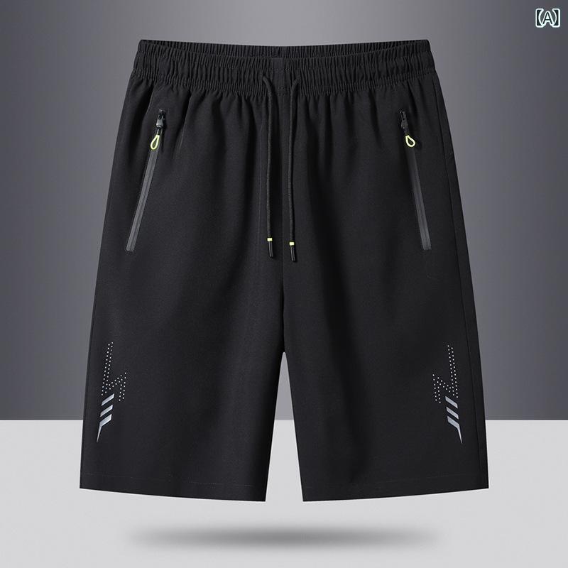 ショートパンツ メンズ スポーツ ハーフパンツ 接触冷感 速乾 軽量 涼しい 撥水 5分丈 膝丈 部屋着 ボトムス