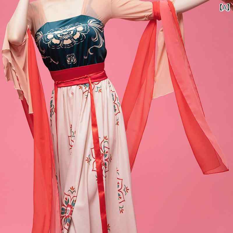 ・カテゴリ: 舞蹈服・用途: 普通舞台装、肚皮舞、汉服、民族舞、现代舞、健身美体、舞蹈运动・対象: 成年女性・メイン素材: ポリエステル・裏地素材: ポリエステル・カラー展開: 红色巾、橙色巾、红色カマーバンド、青色カマーバンド、杏色ワンピース、红色ワンピース・サイズ展開: S、M、L、XL、均码