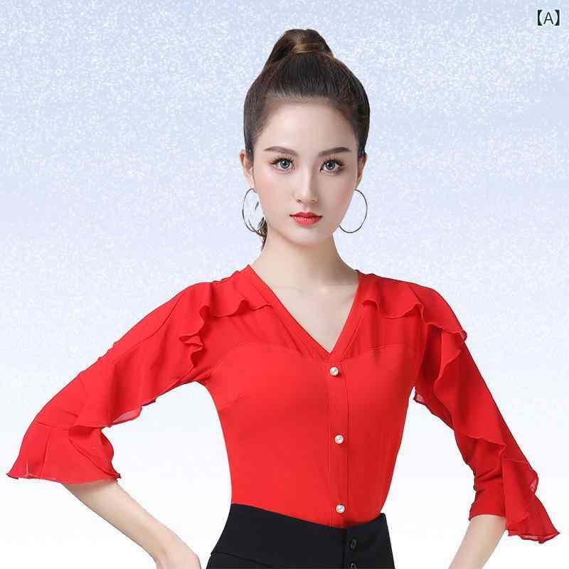 ・対象: 女性・素材: 麻 95%、スパンデックス 5%・カラー展開: レッド、ブラック・サイズ展開: M、L、XL、XXL、3XL、4XL、5XL、6XL・カテゴリ: ダンスウェア